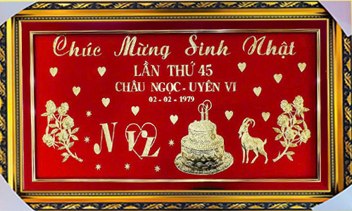 Khánh vàng chúc thọ 38| khanhvangngocmy.com