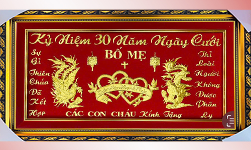 Khánh vàng đám cưới 30| khanhvangngocmy.com