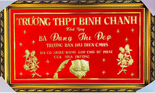 Khánh vàng chữ theo yêu cầu khách 41| khanhvangngocmy.com